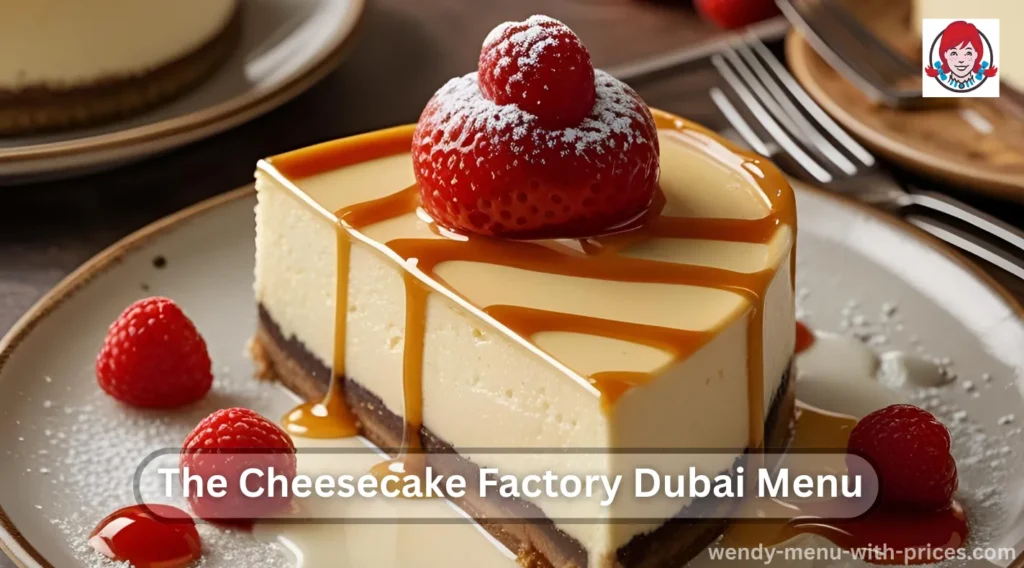 The Cheesecake Factory Dubai Menu