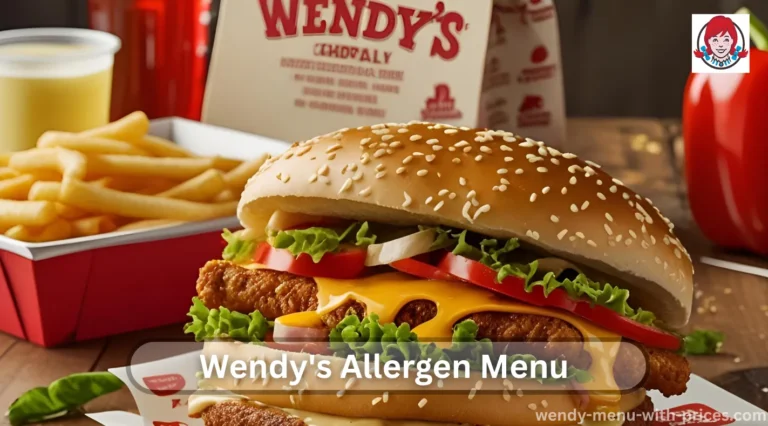 Wendy's Allergen Menu