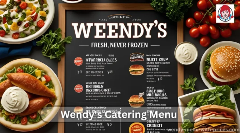 Wendy's Catering Menu